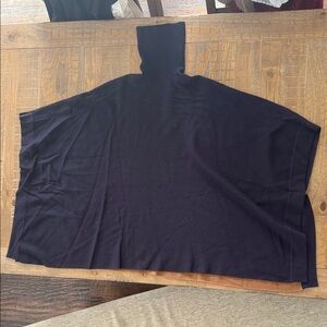 Black Turtleneck Poncho